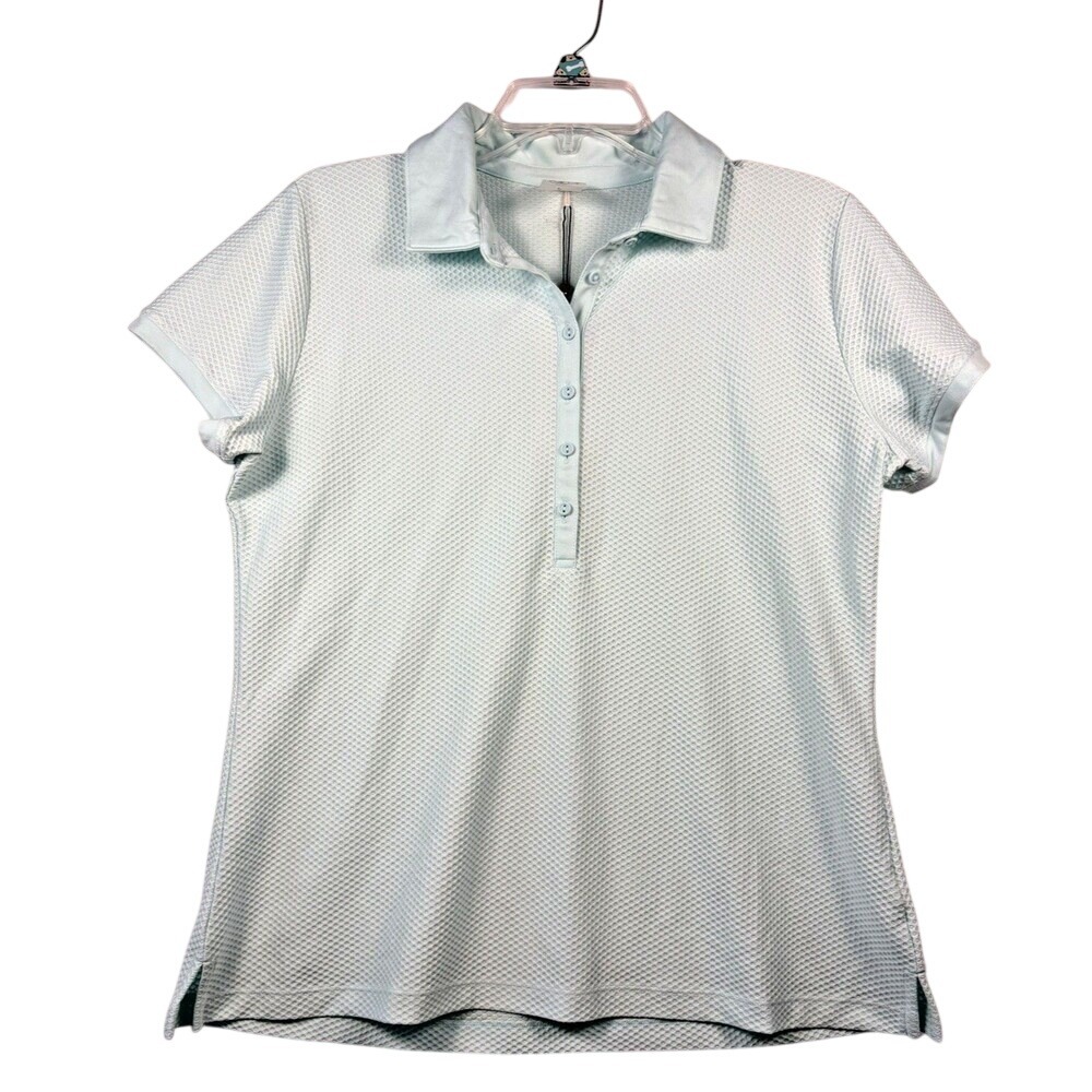 Calia Womens Golf‎ Honeycomb Polo Taffy Blue Women's Sz Large NWT